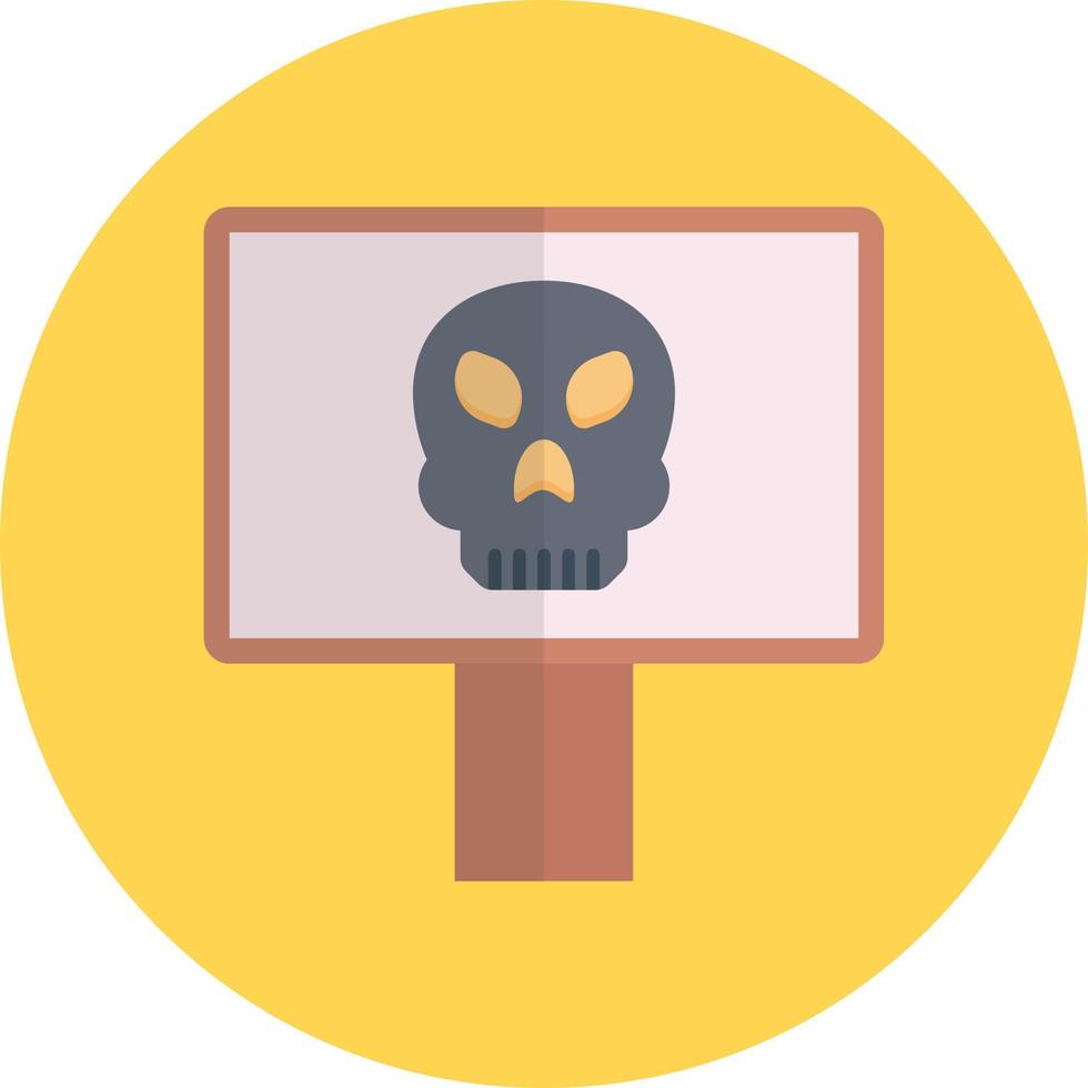 ilustración de vector de tablero de halloween en un fondo. símbolos de calidad premium. iconos vectoriales para concepto y diseño gráfico.