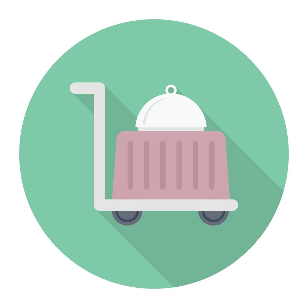 ilustración de vector de carrito de comida en un fondo. símbolos de calidad premium. iconos vectoriales para concepto y diseño gráfico.