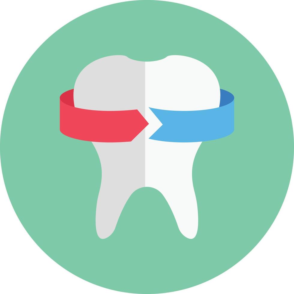 ilustración vectorial de protección dental en un fondo. símbolos de calidad premium. iconos vectoriales para concepto y diseño gráfico. vector