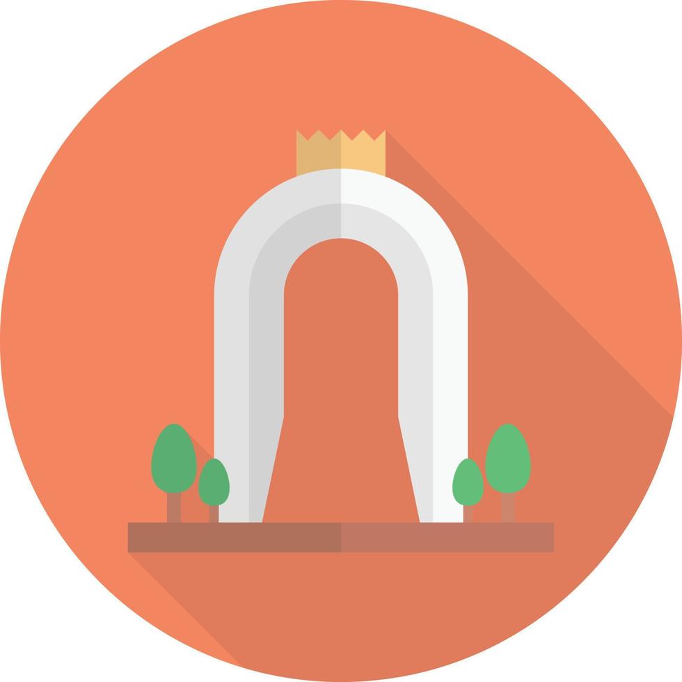 ilustración de vector de arco en un fondo. símbolos de calidad premium. iconos vectoriales para concepto y diseño gráfico.