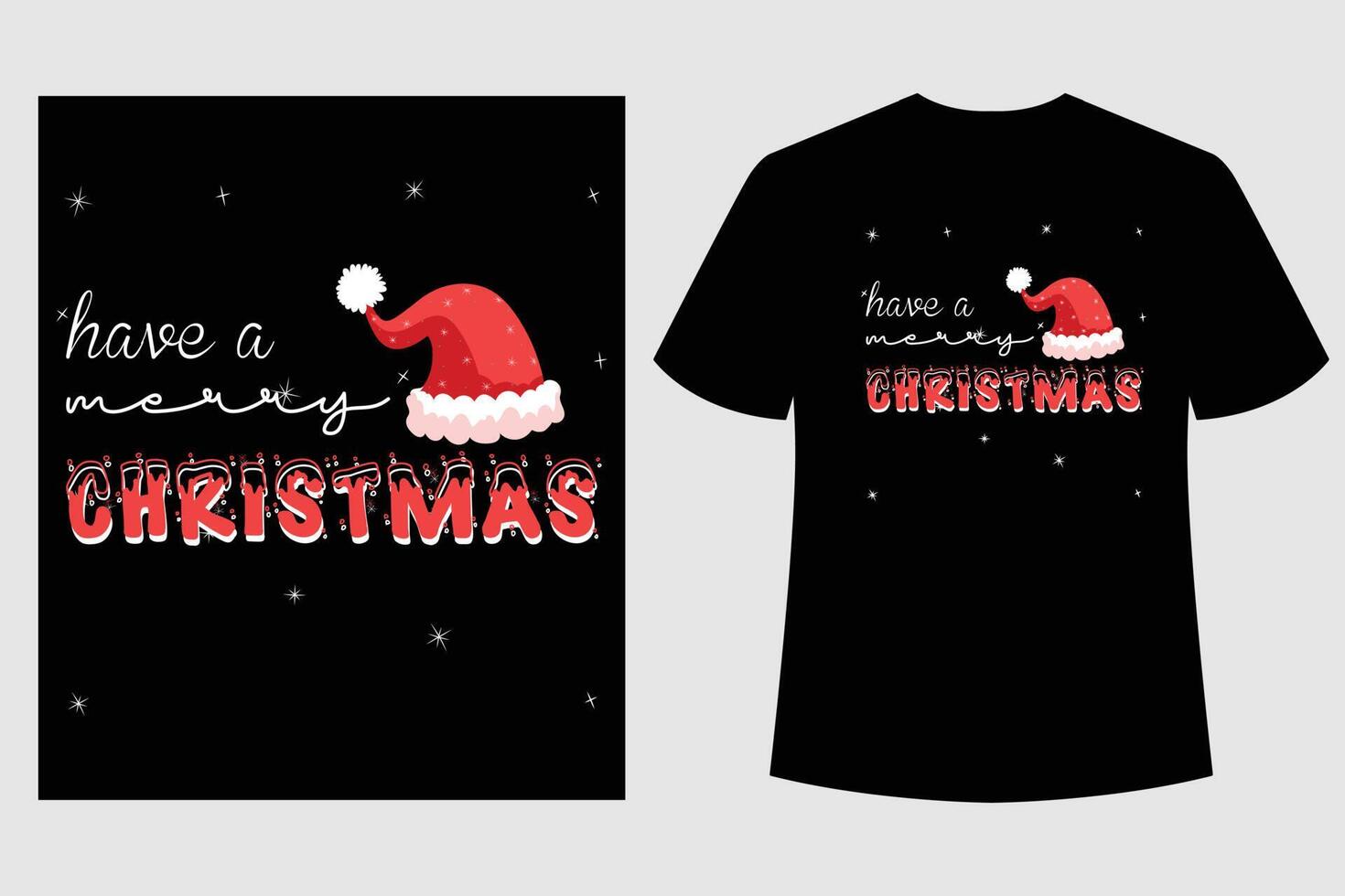 diseño de camiseta de día de navidad o día de navidad vector