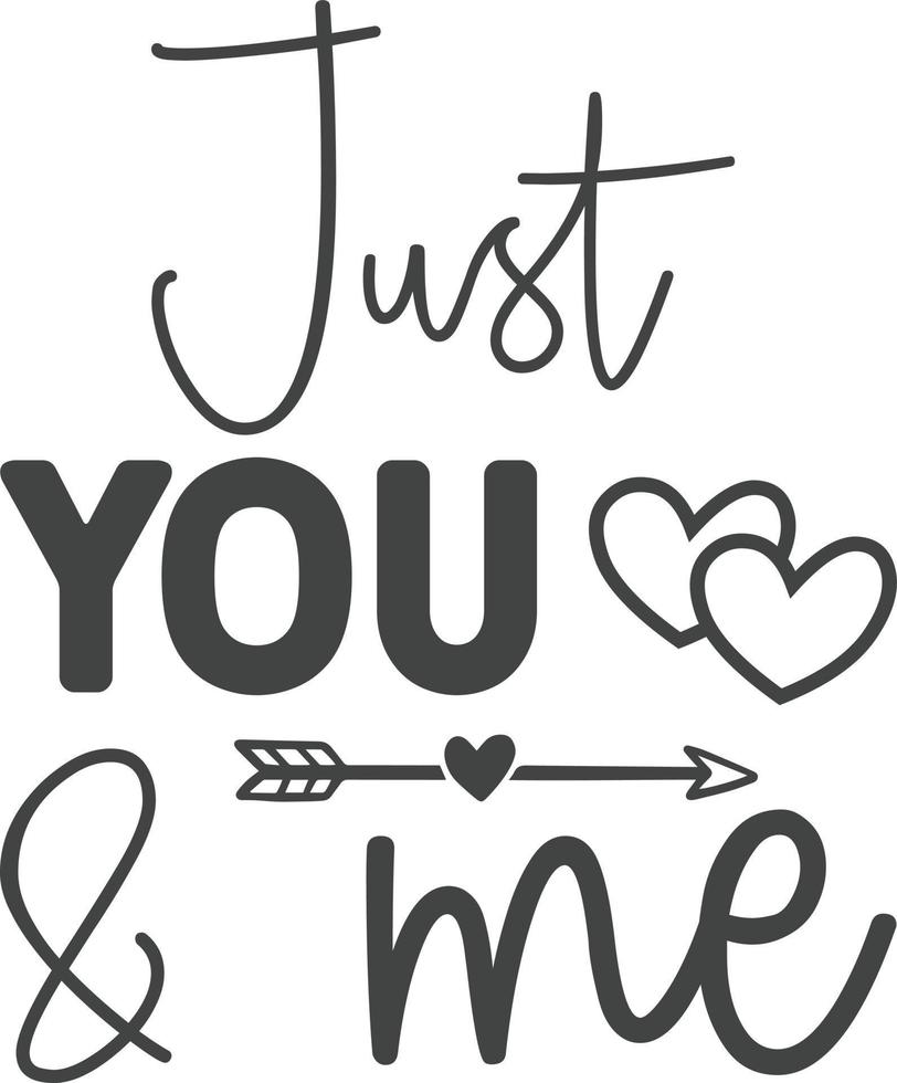 Just You and me vector