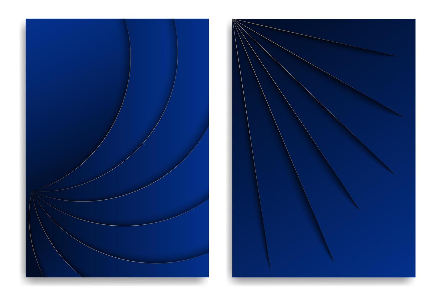 luxury portrait background with golden lines vector