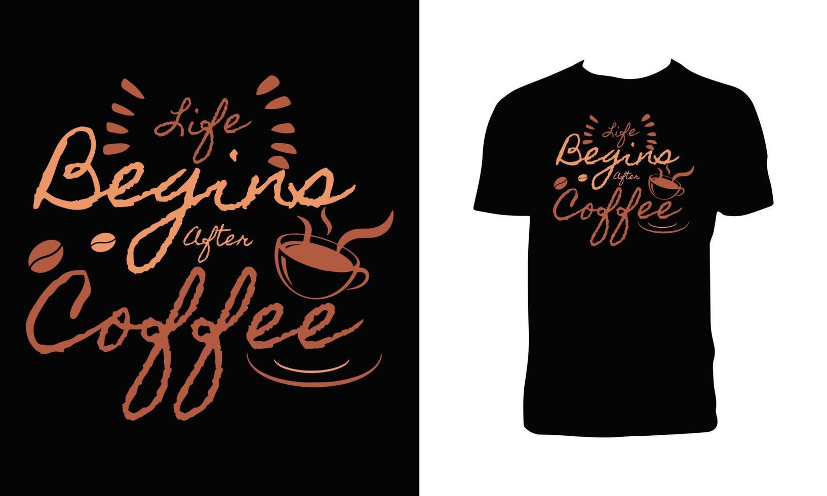 Coffee T Shirt Design vector