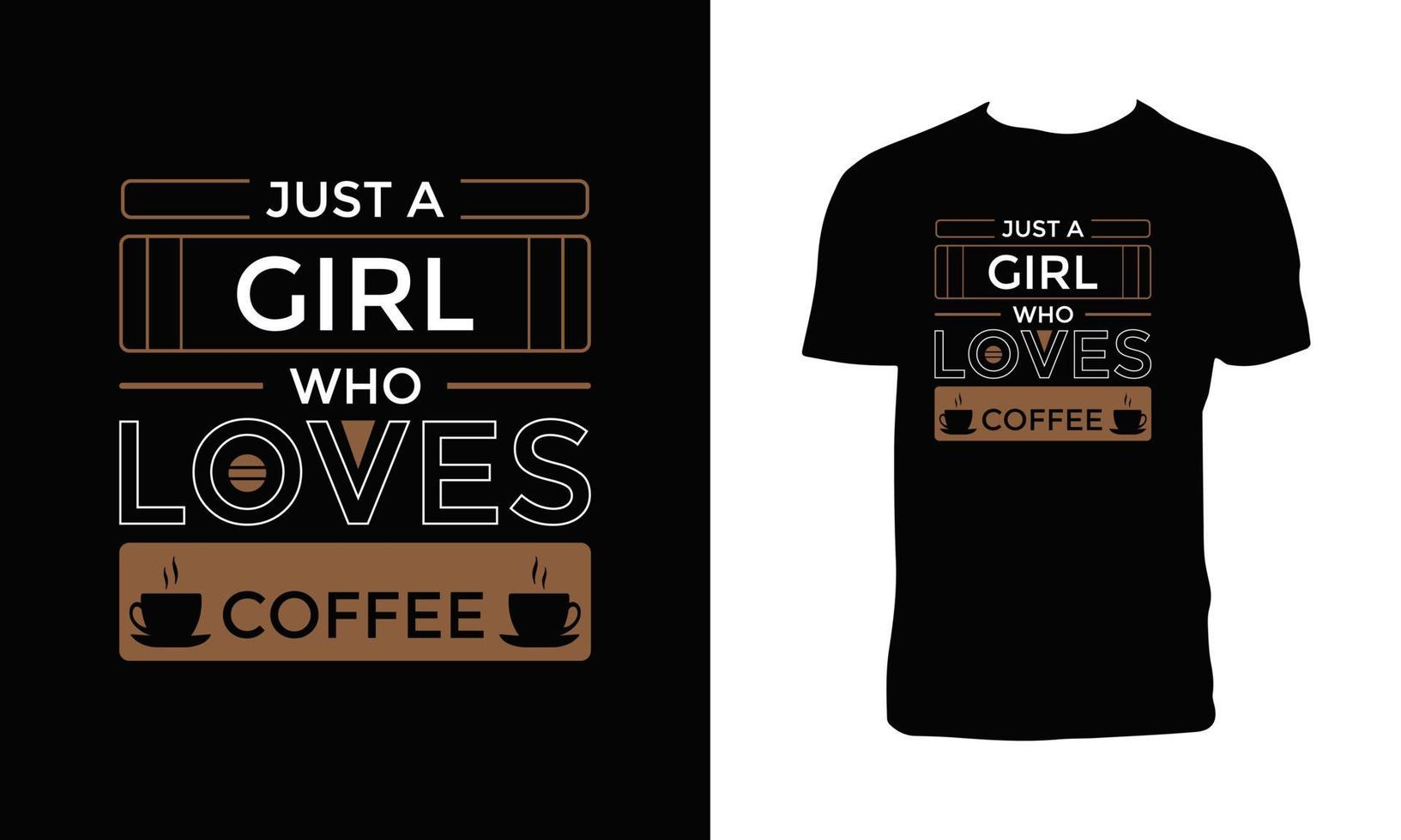 Coffee Typography T Shirt Design vector