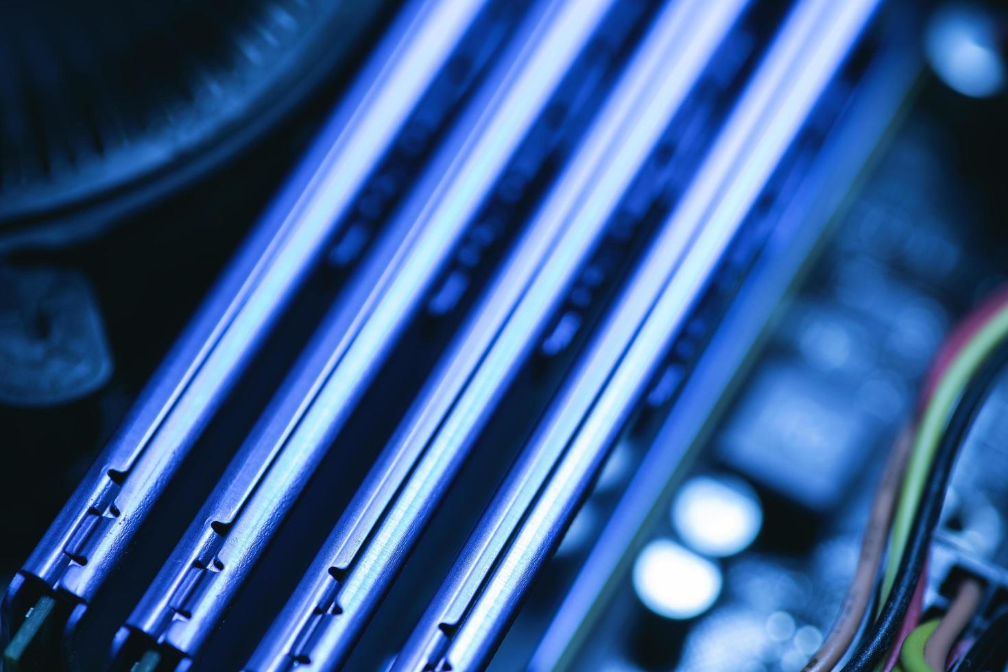 RAM memory sticks inside the personal computer 14408247 Stock Photo at