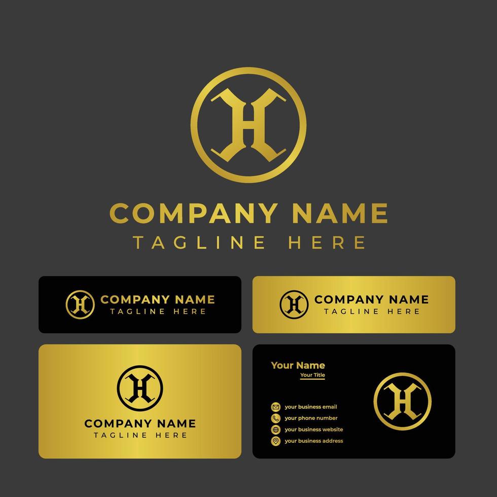 Letter H or HC Monogram Logo, suitable for any business with G or HC, CH initial. vector