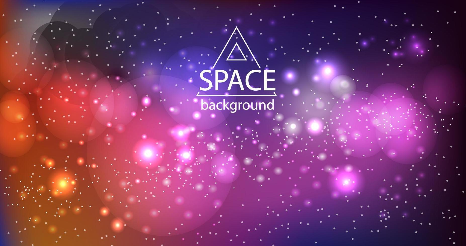 Abstract space galaxy background with cosmic light and stars vector