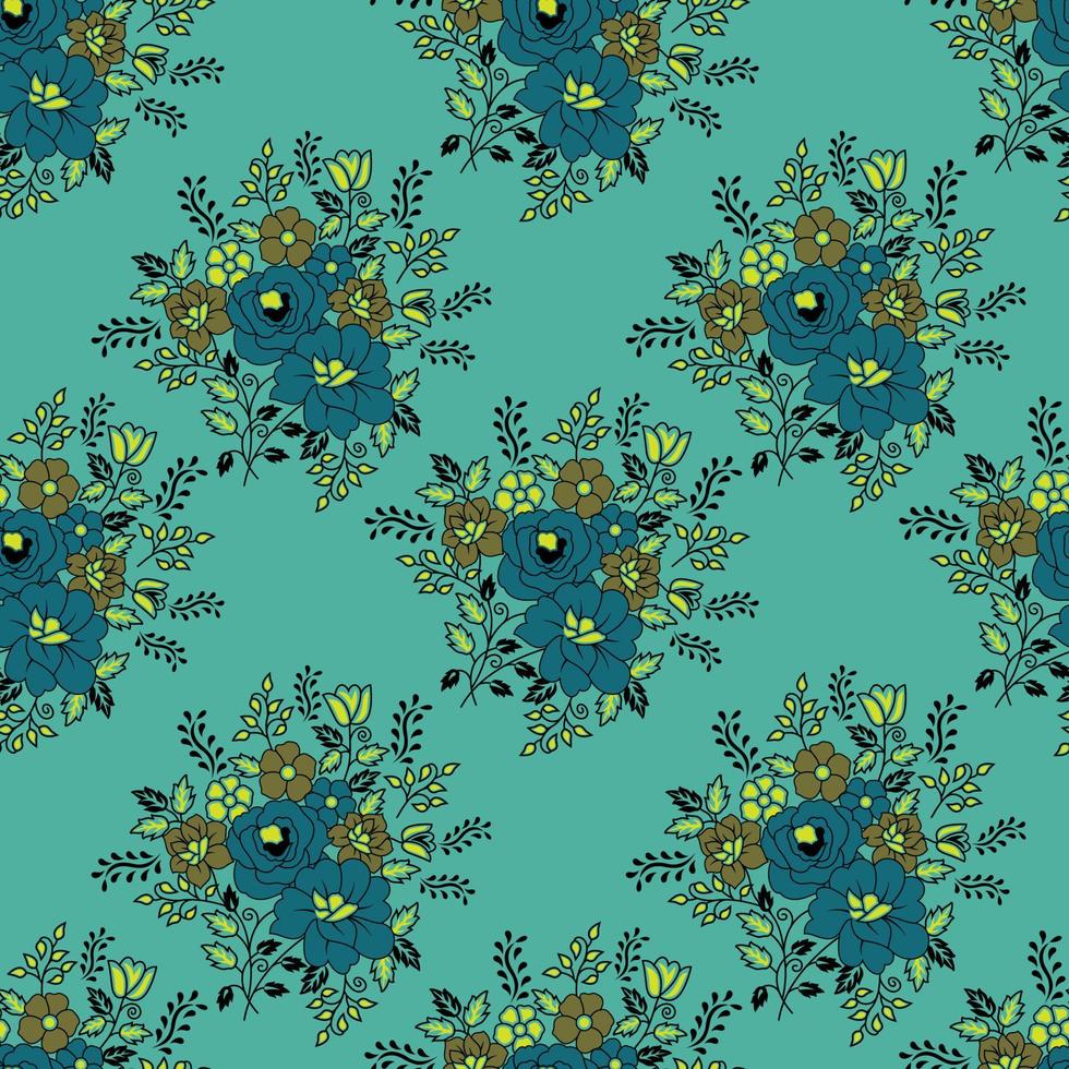 Seamless floral pattern with tropical flowers, watercolor. Vector illustration. ready for print. pattern design