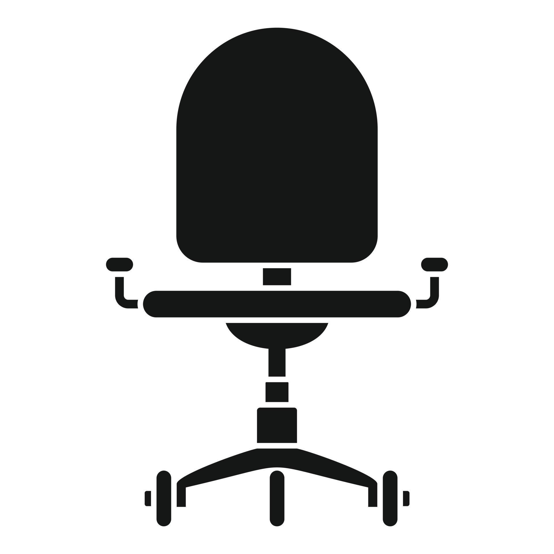 Desk chair icon, simple style 14409345 Vector Art at Vecteezy