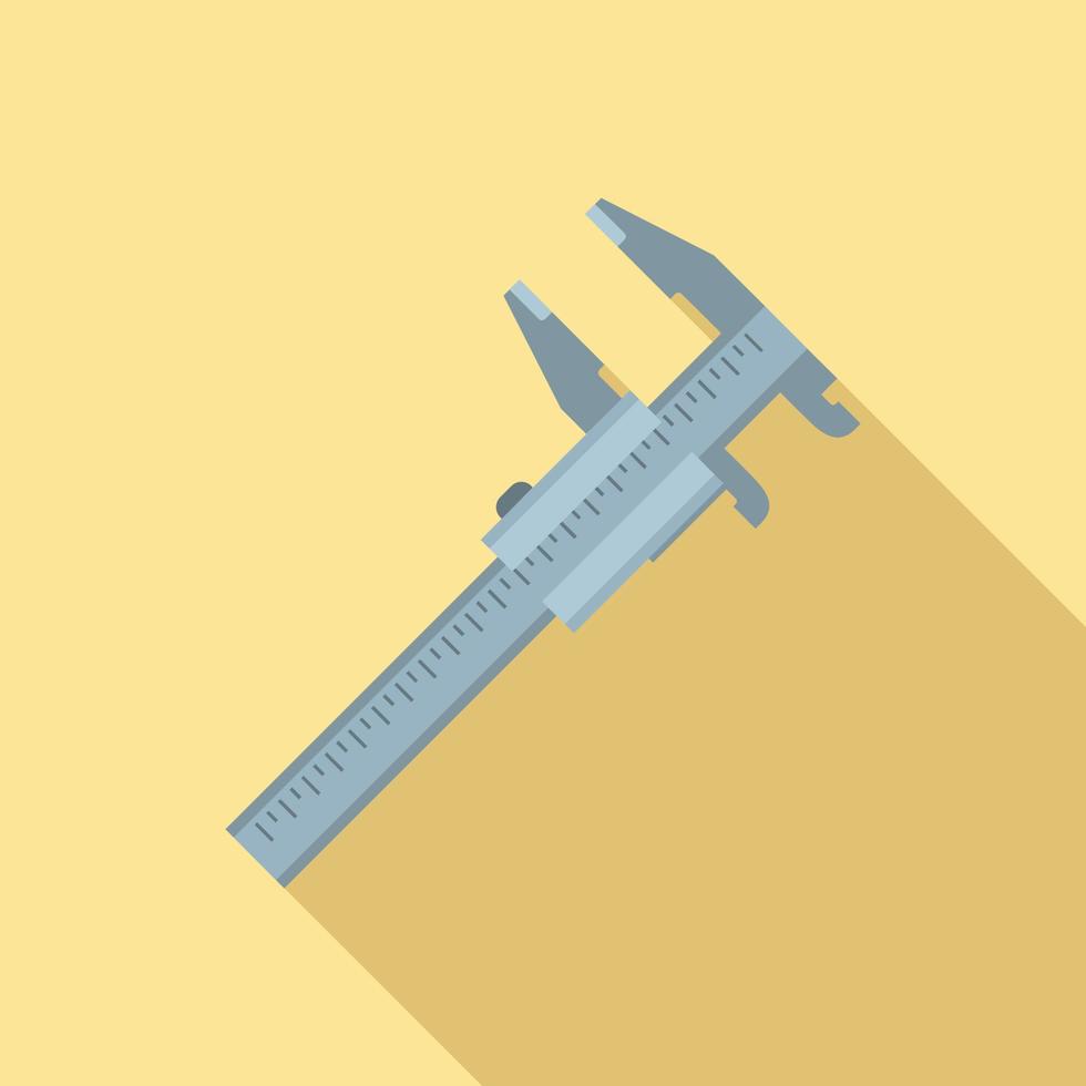 Calipers icon, flat style vector