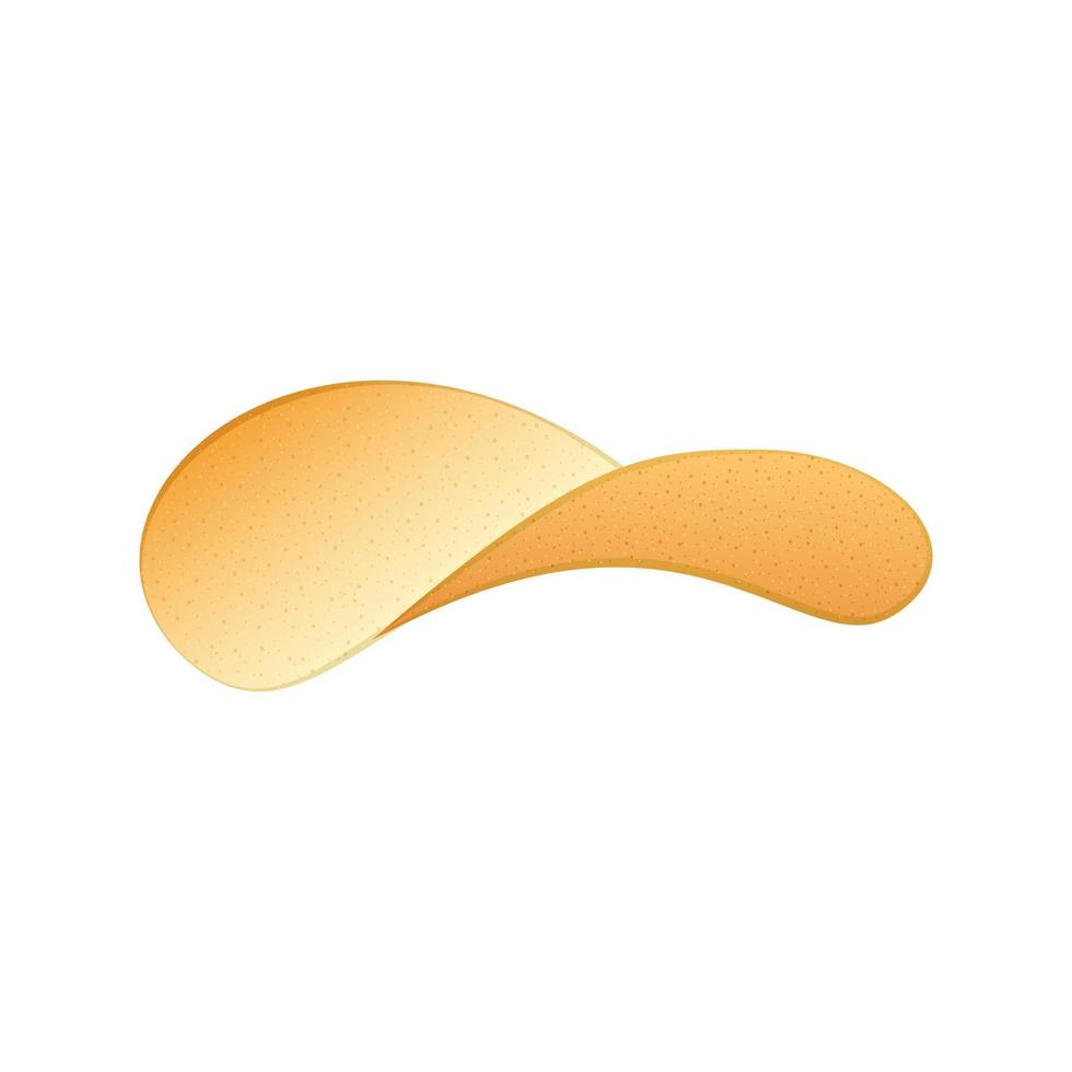 Potato chips icon, realistic style vector