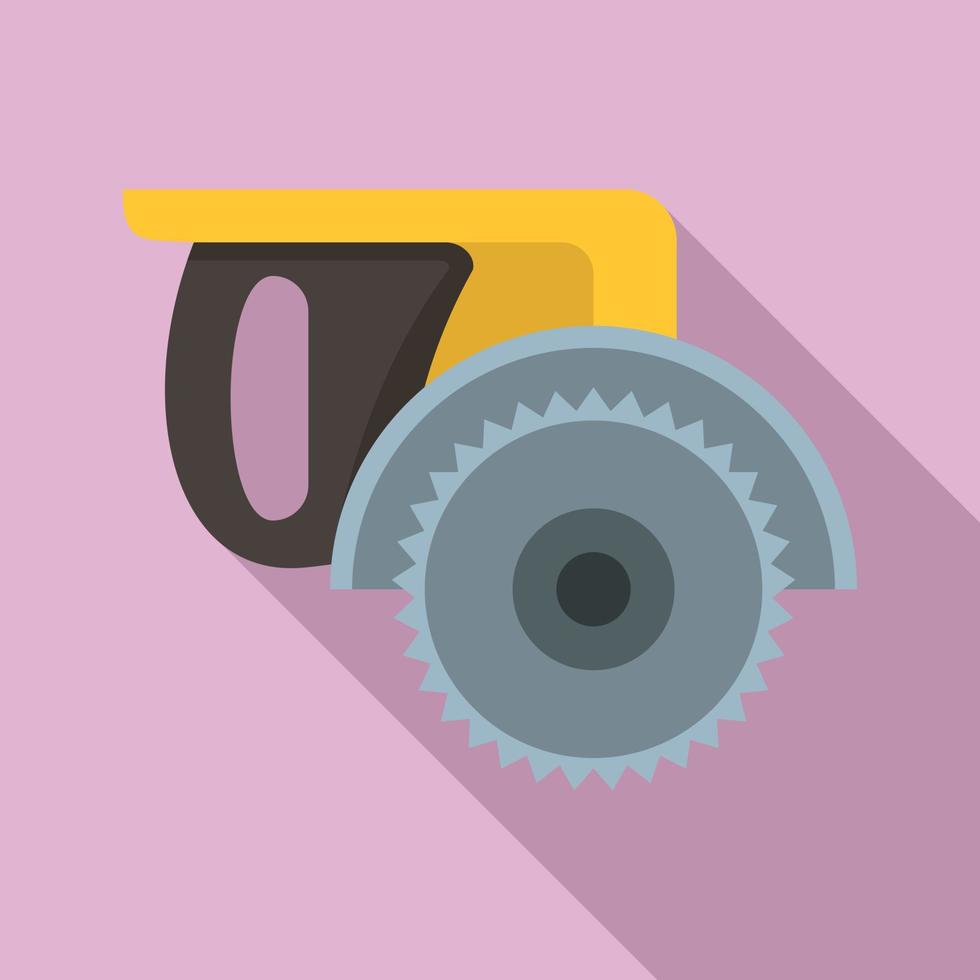 Miter saw icon, flat style vector