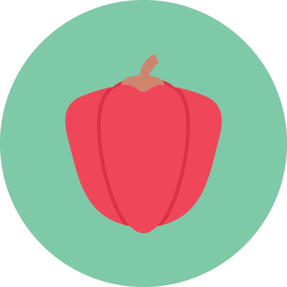 Ilustración de vector de capsicum en un fondo. Símbolos de calidad premium. Iconos vectoriales para concepto y diseño gráfico.