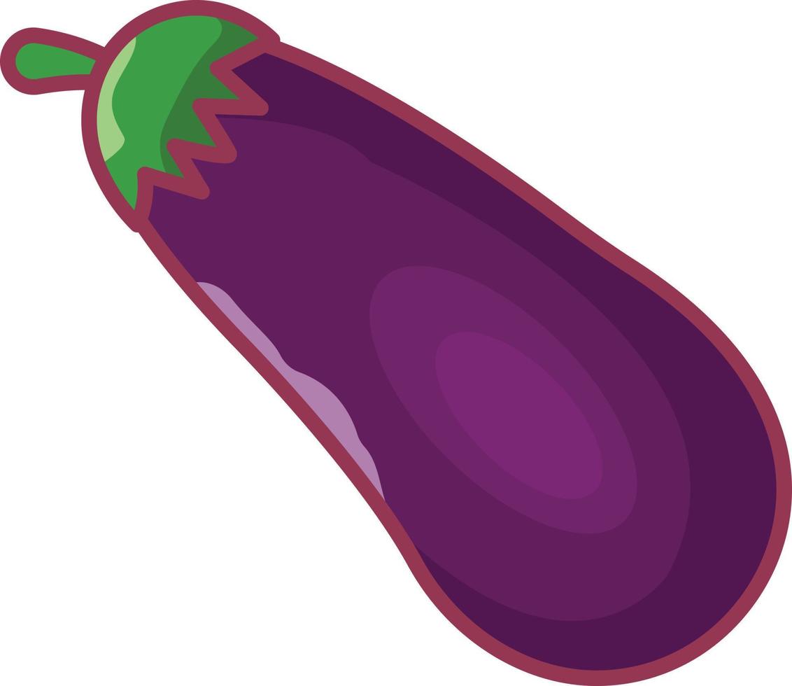 eggplant vector illustration on a background.Premium quality symbols.vector icons for concept and graphic design.