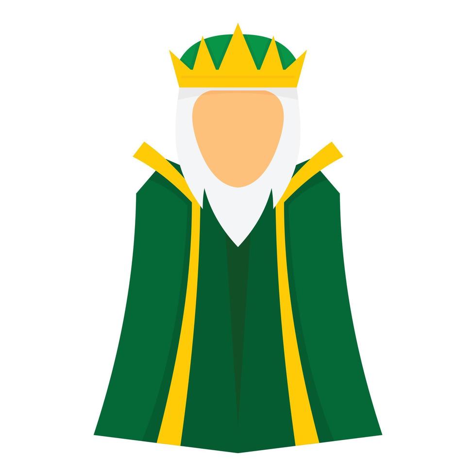 Tradition epiphany holiday icon, flat style vector