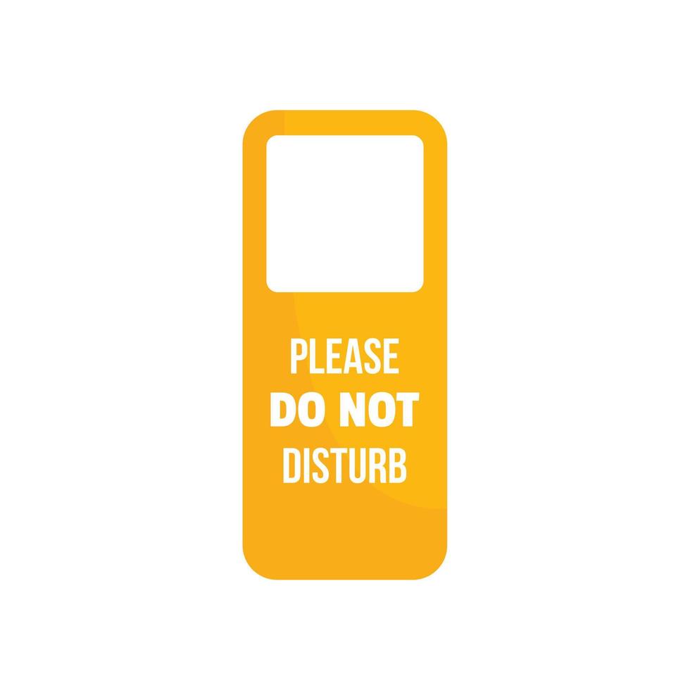 Door hanger tag icon, flat style vector