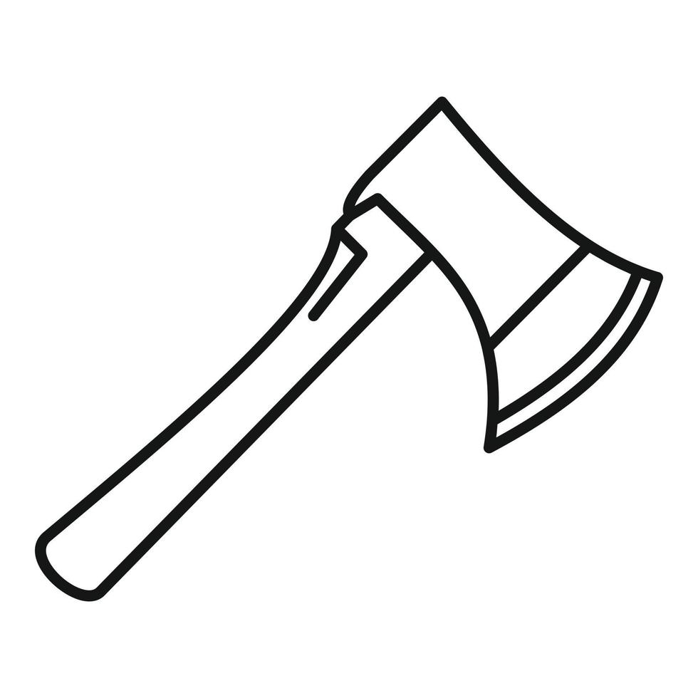 Home axe icon, outline style vector