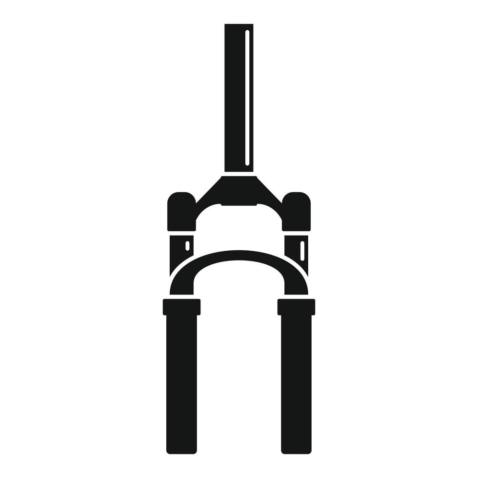 Bicycle fork icon, simple style vector