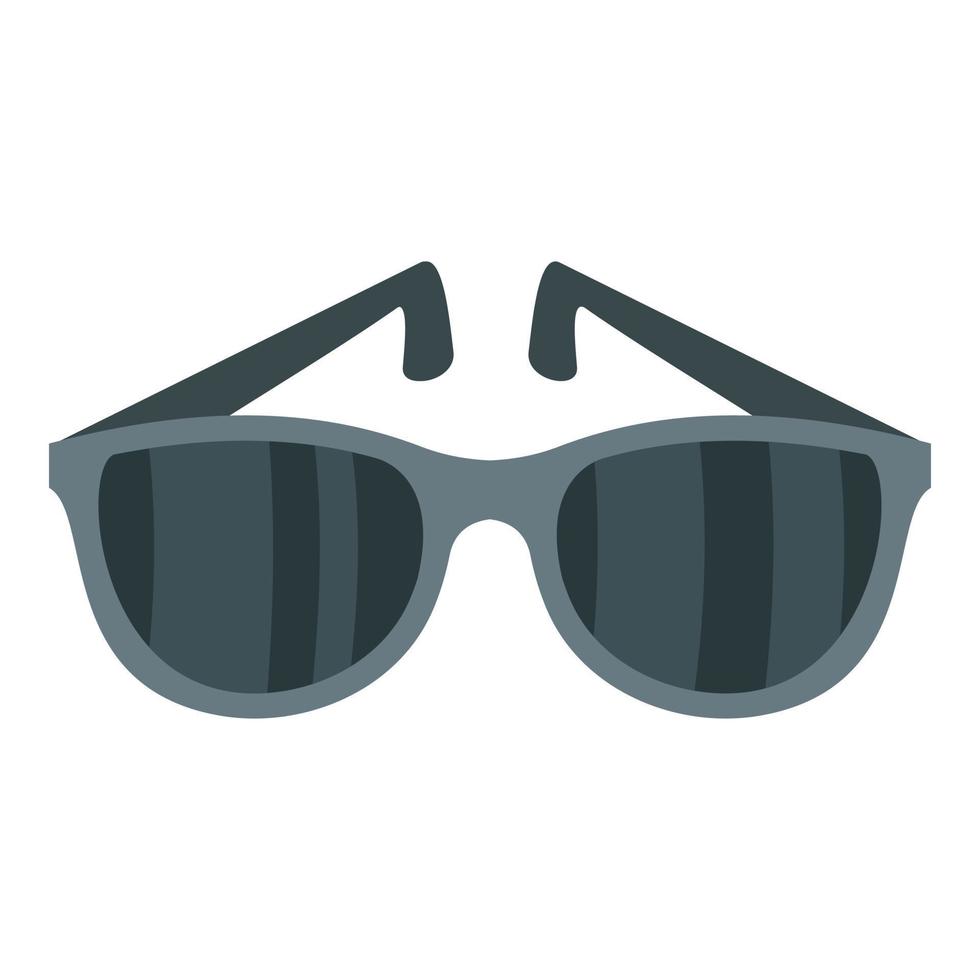 icono de gafas de sol, estilo plano vector