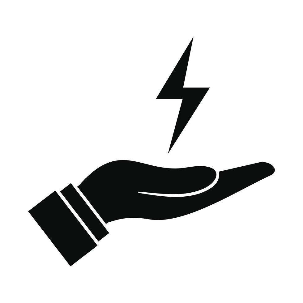Save energy icon, simple style vector