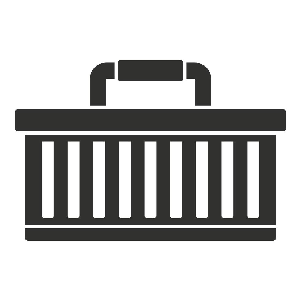 Car tool box icon, simple style vector