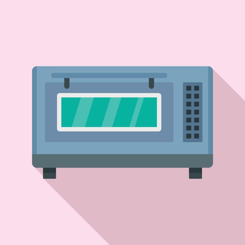 Factory bakery oven icon, flat style vector