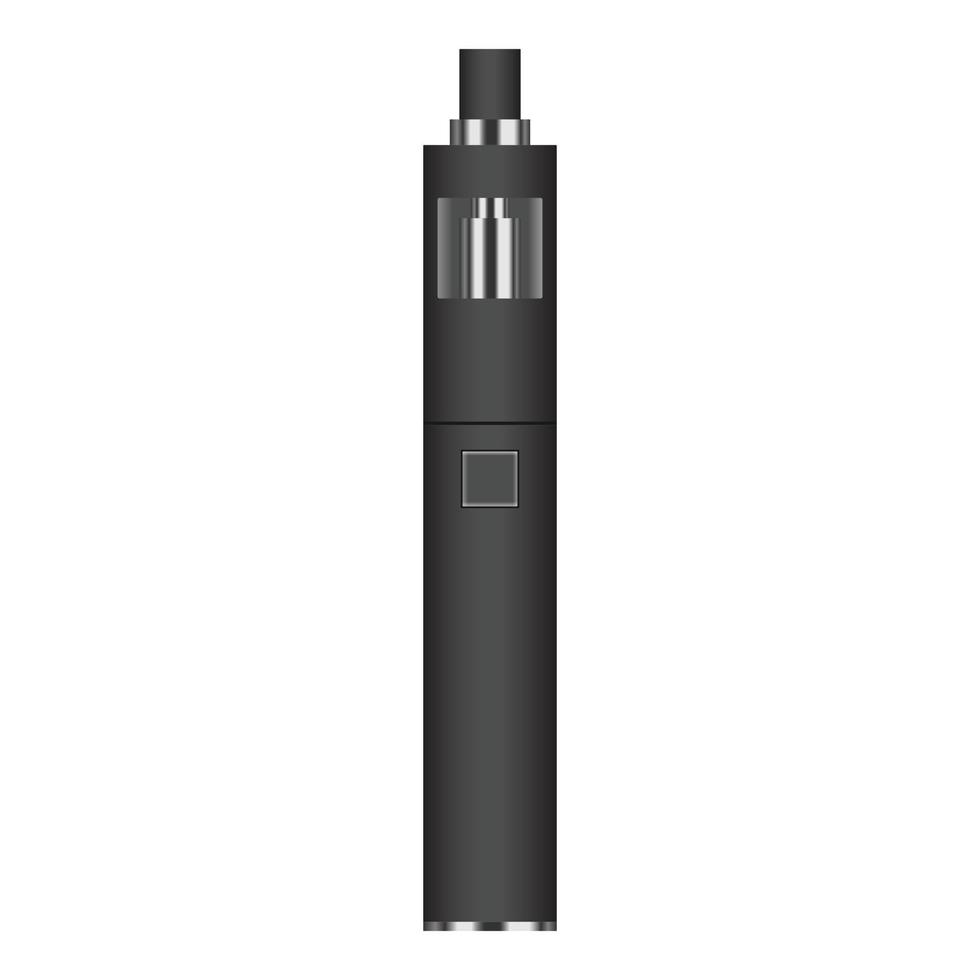 Vapor cigarette icon, realistic style vector