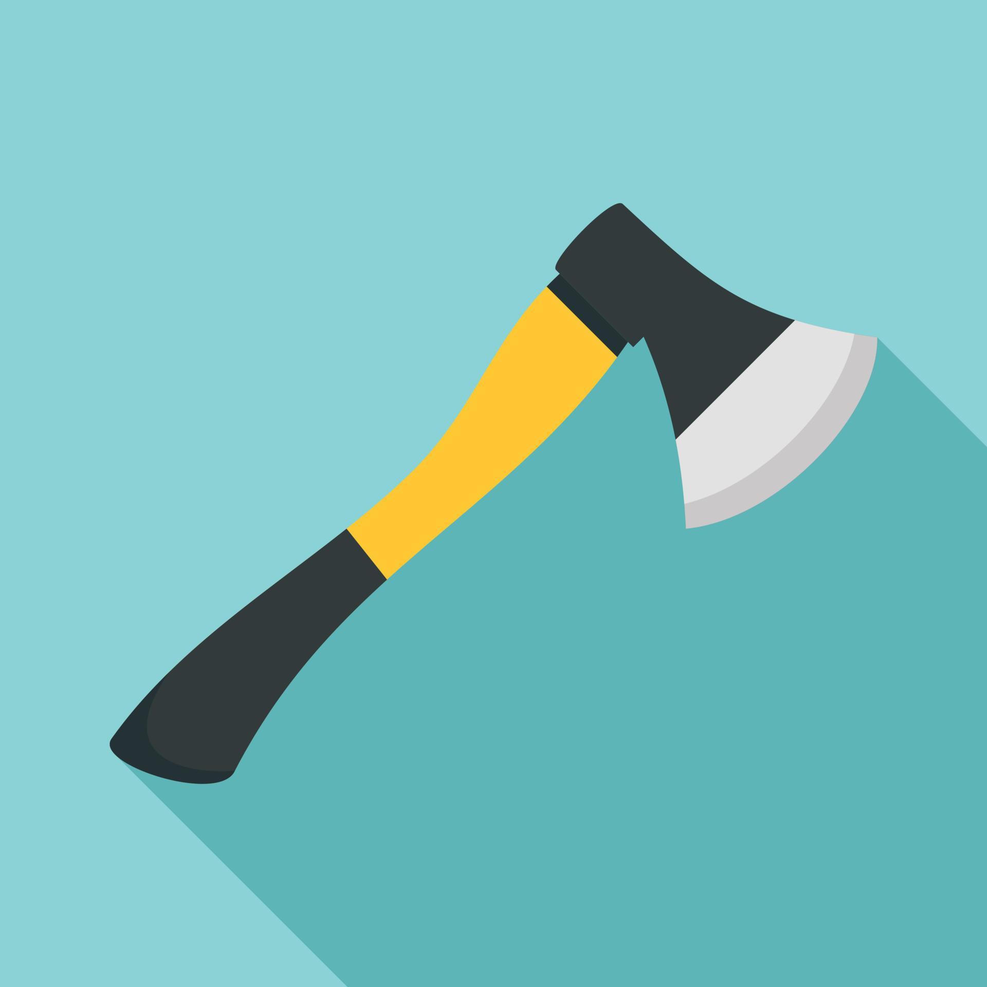 Axe tool icon, flat style 14410346 Vector Art at Vecteezy