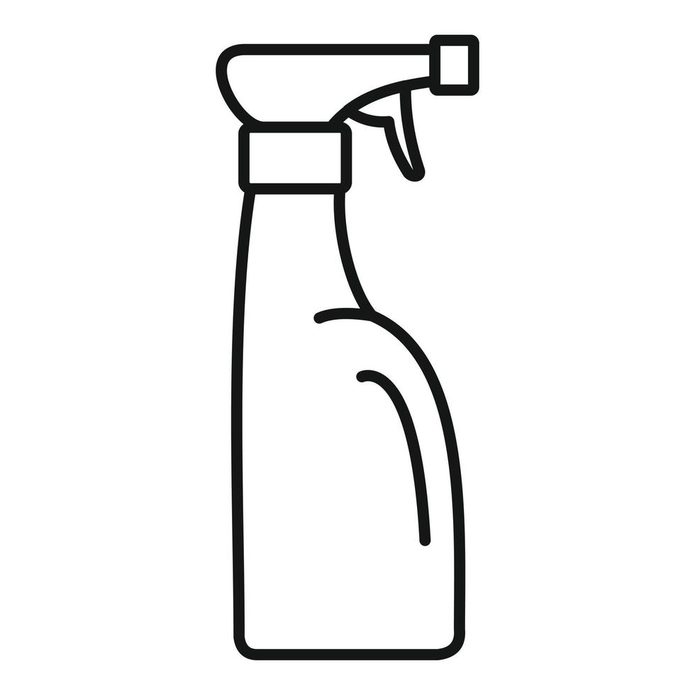 Spray bottle icon, outline style vector