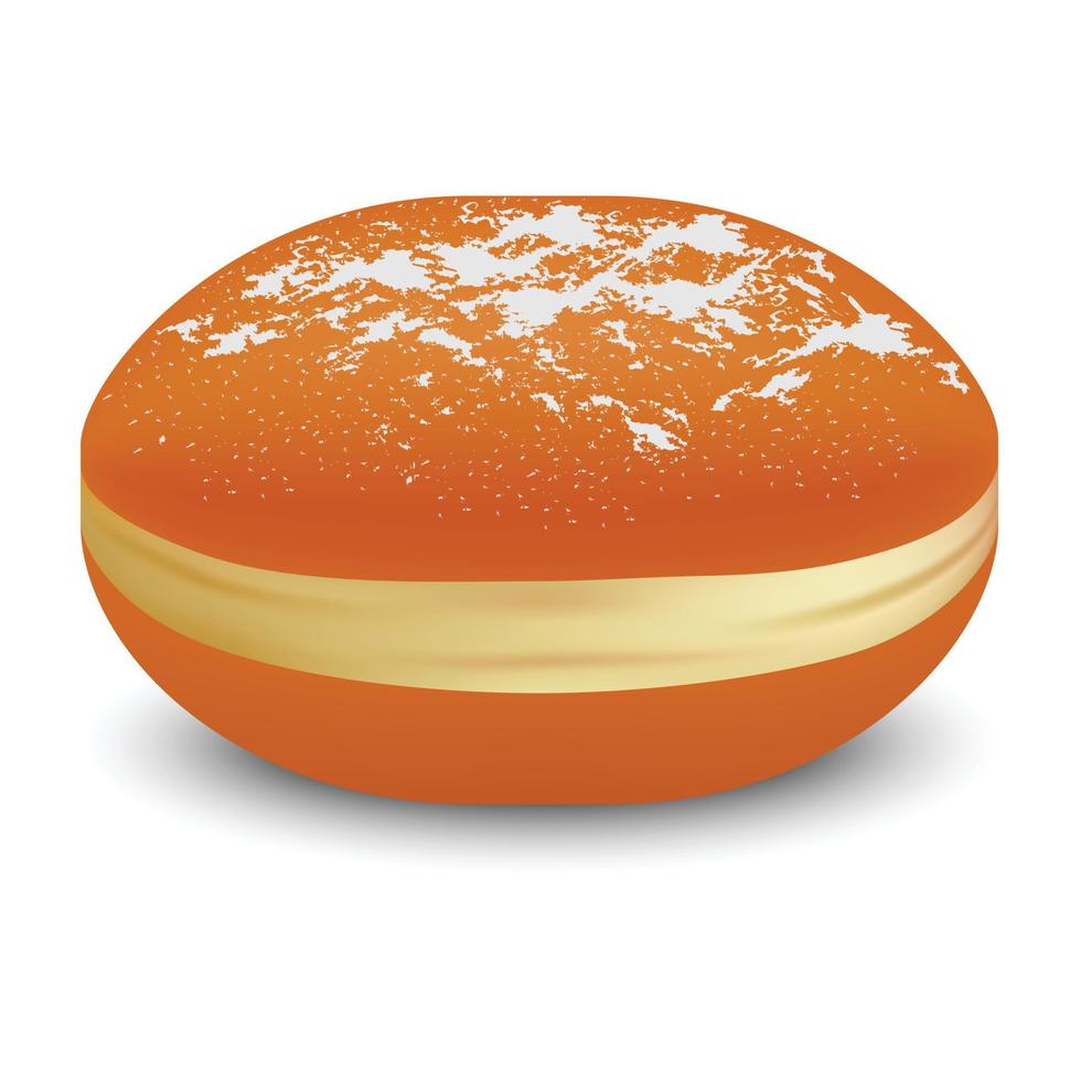Jewish bakery icon, realistic style vector