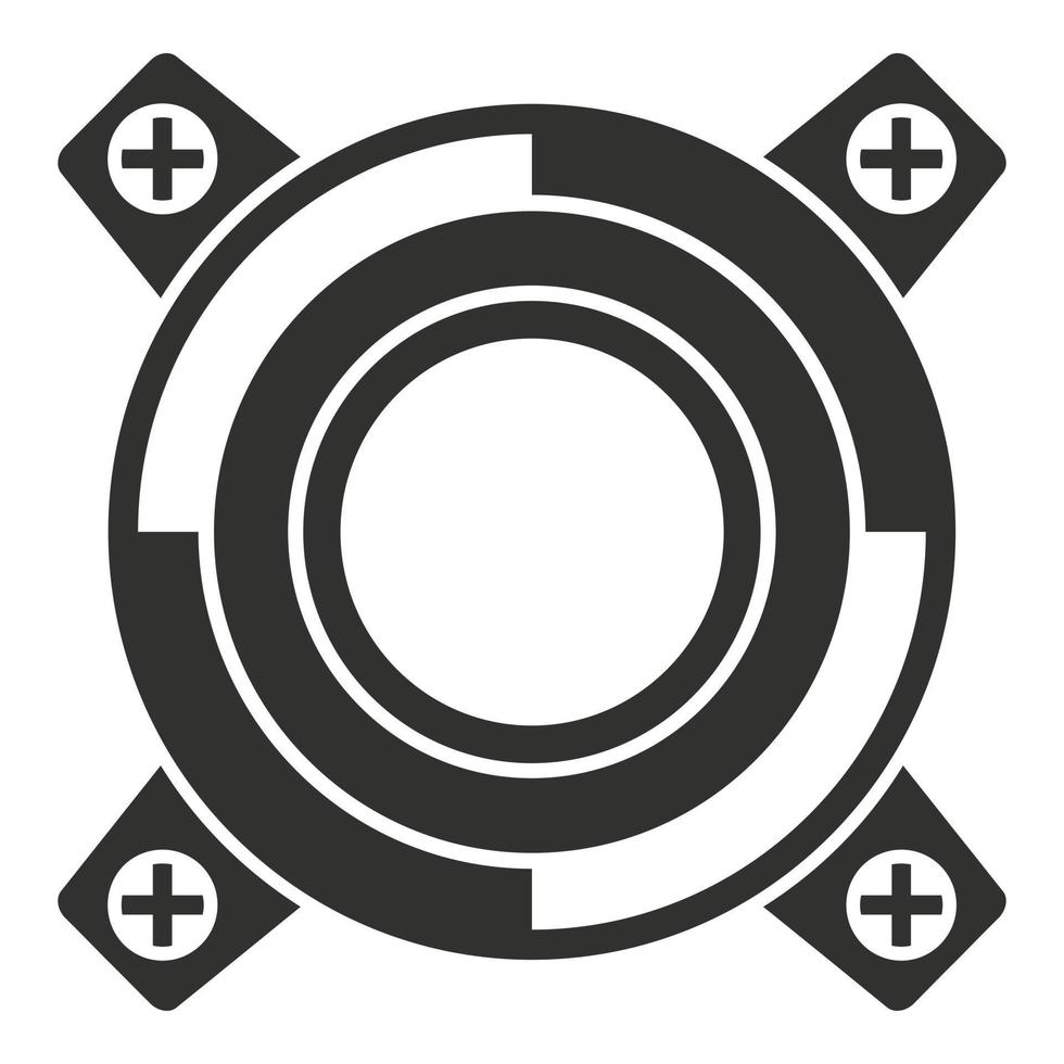 Gearbox releaser icon, simple style vector