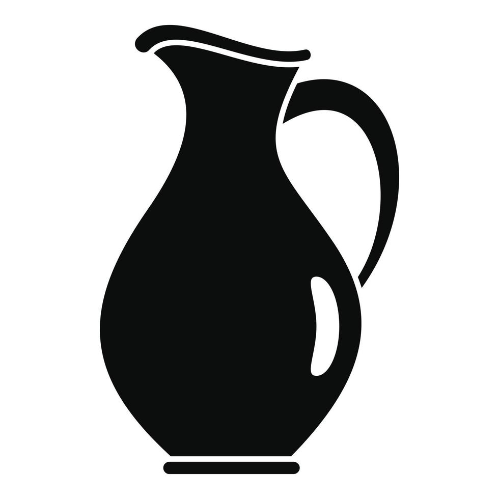 Water jug icon, simple style vector