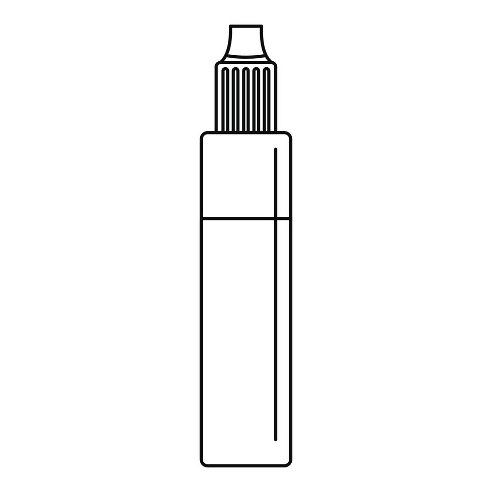 Nicotine liquid icon, outline style vector