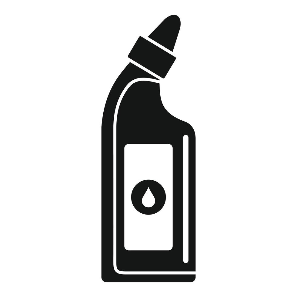 Cleaning bottle icon, simple style vector