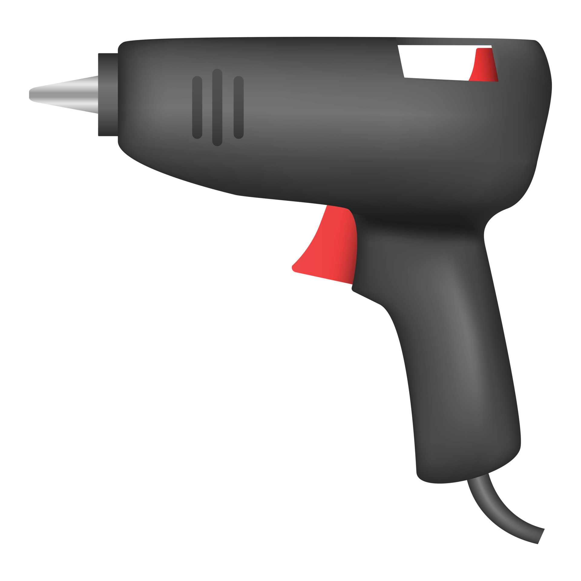 Glue gun icon, realistic style 14410607 Vector Art at Vecteezy