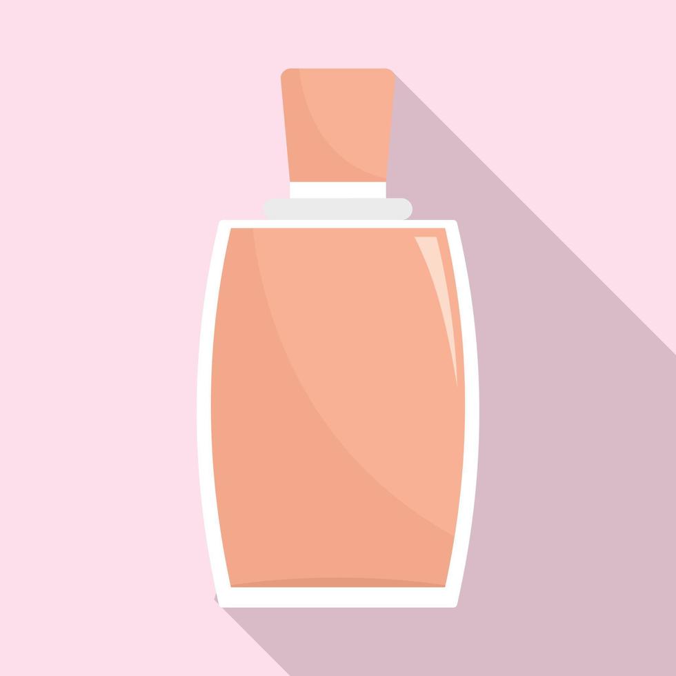 Elegant woman perfume icon, flat style vector