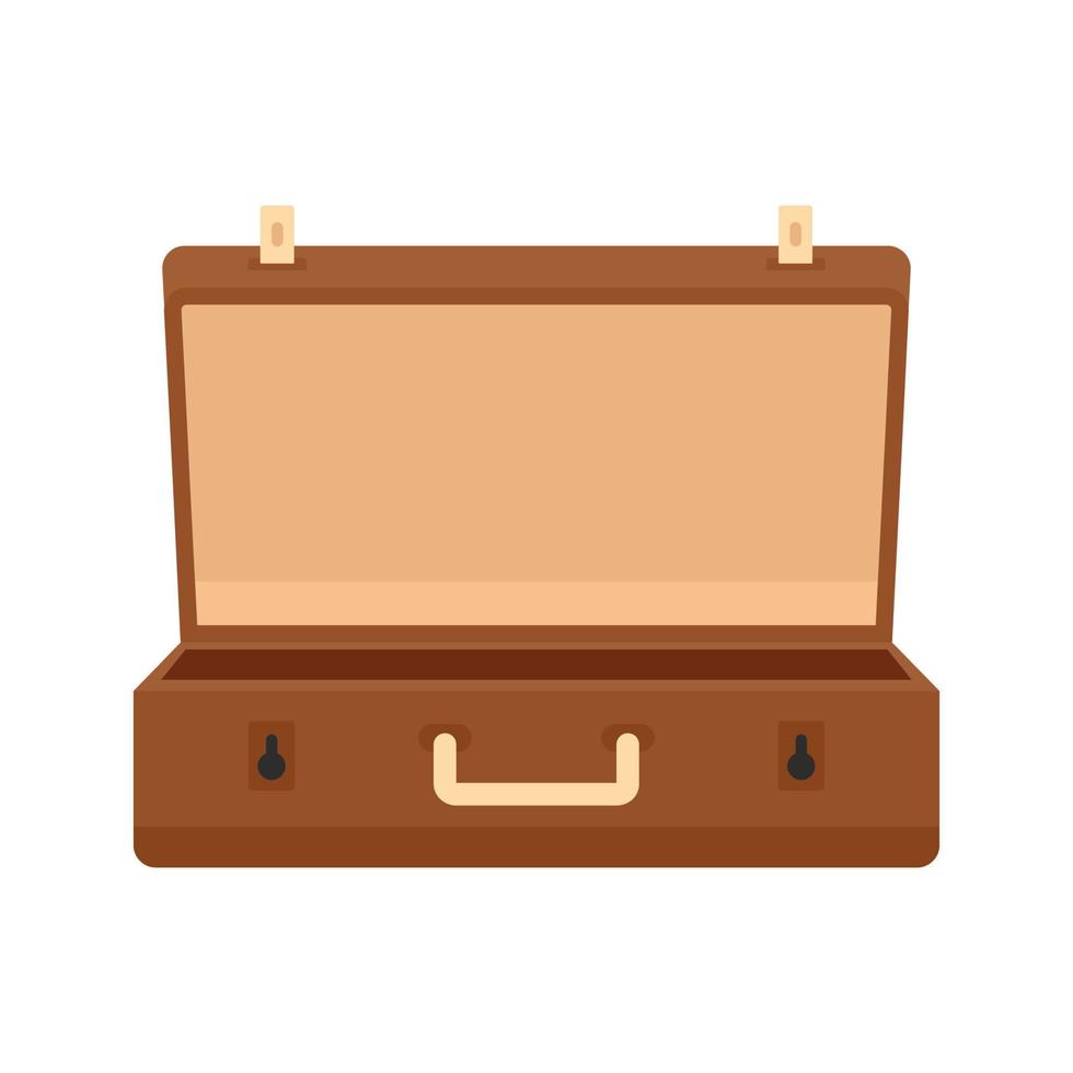 Travel case icon, flat style vector