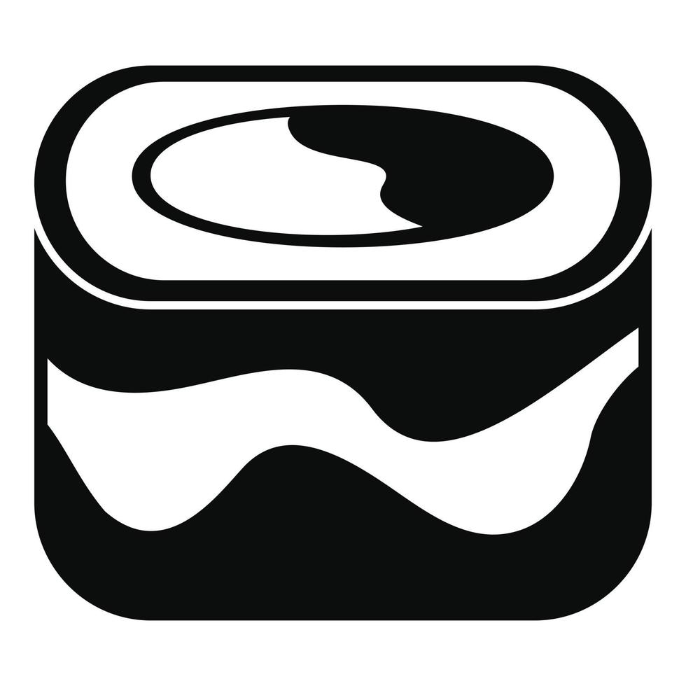 Ebi sushi icon, simple style vector