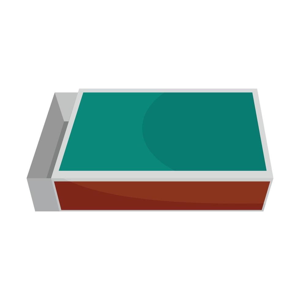 Matches box icon, flat style vector