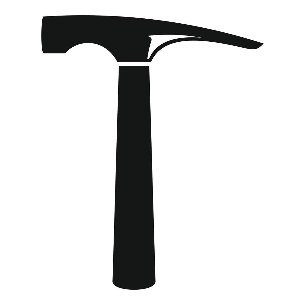 Hammer icon, simple style vector