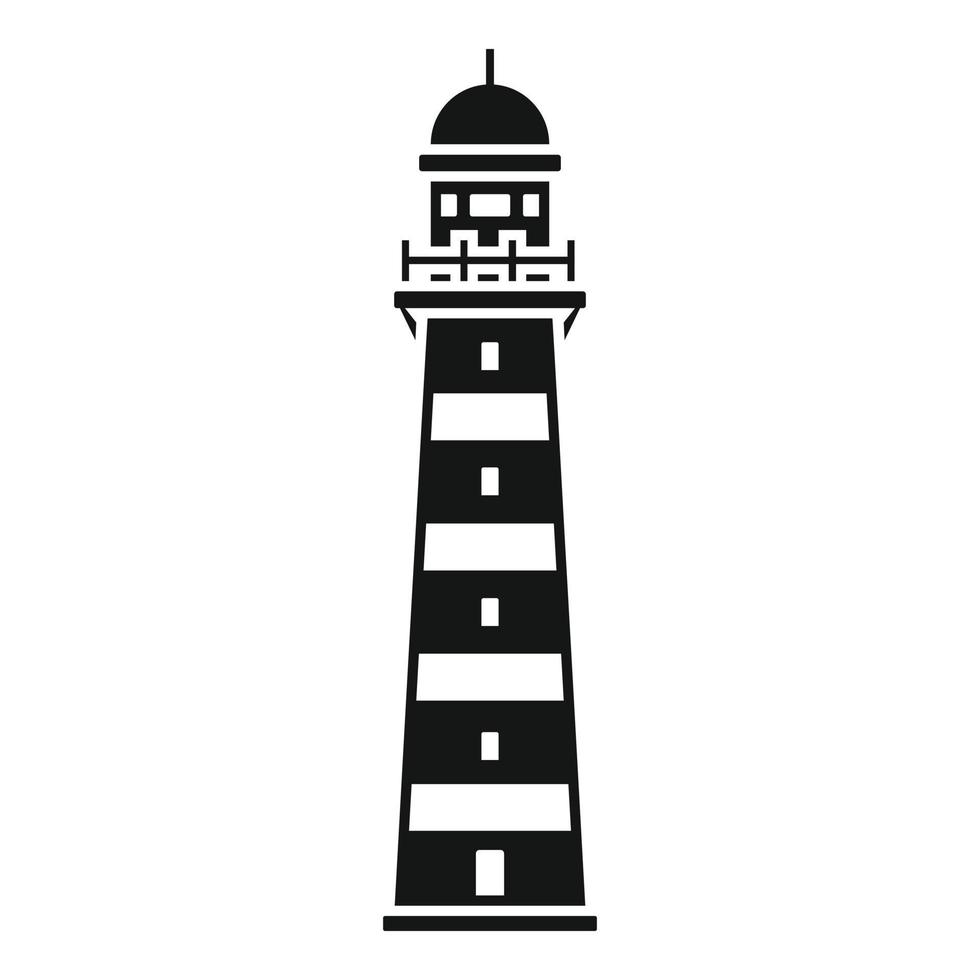 icono de faro, estilo simple vector