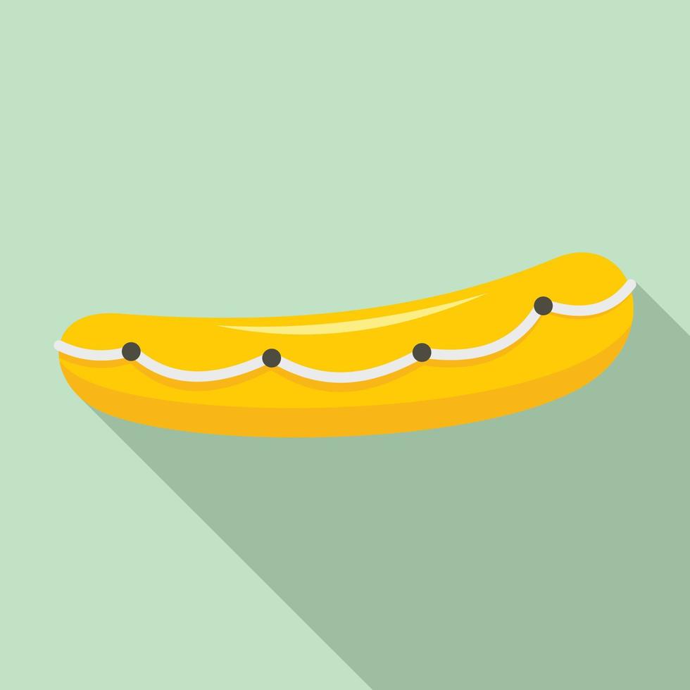 Lifeboat icon, flat style vector