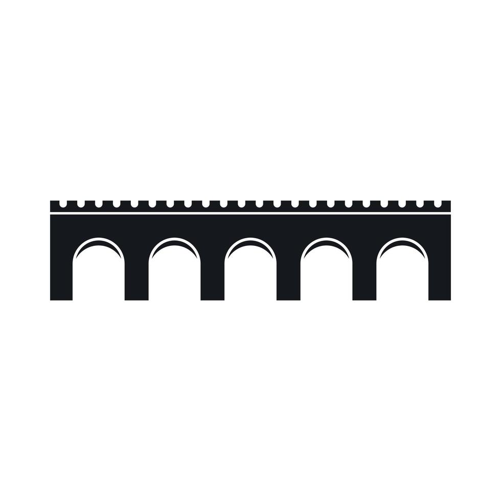 Bridge icon, simple style vector