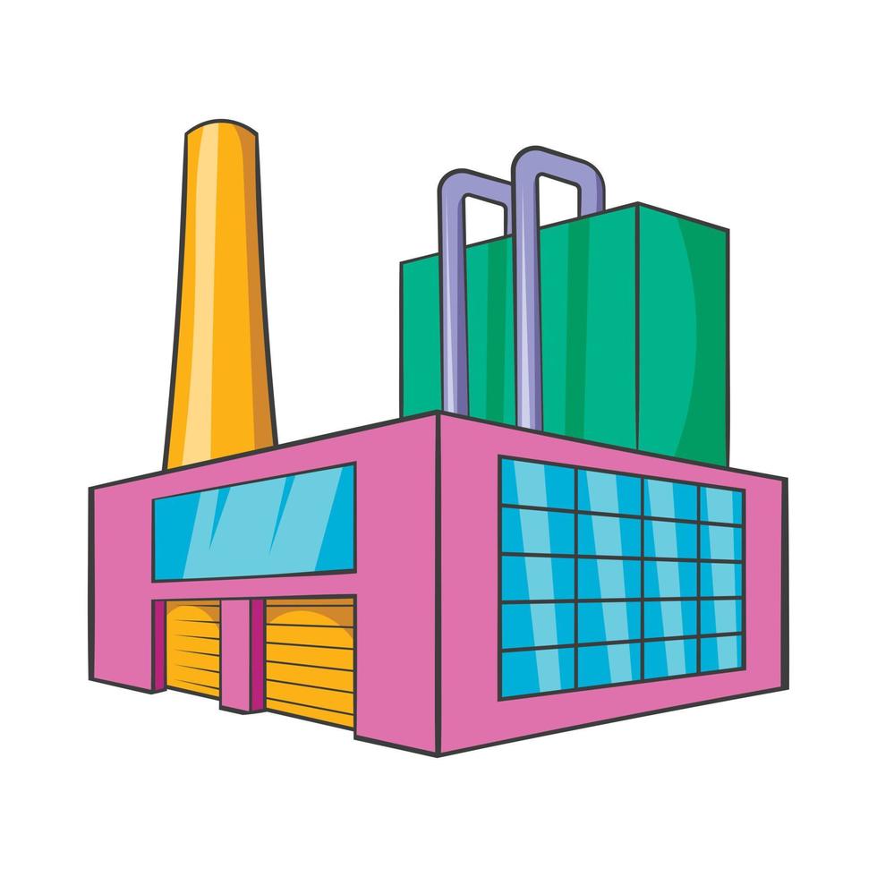 Large brewery icon, cartoon style vector