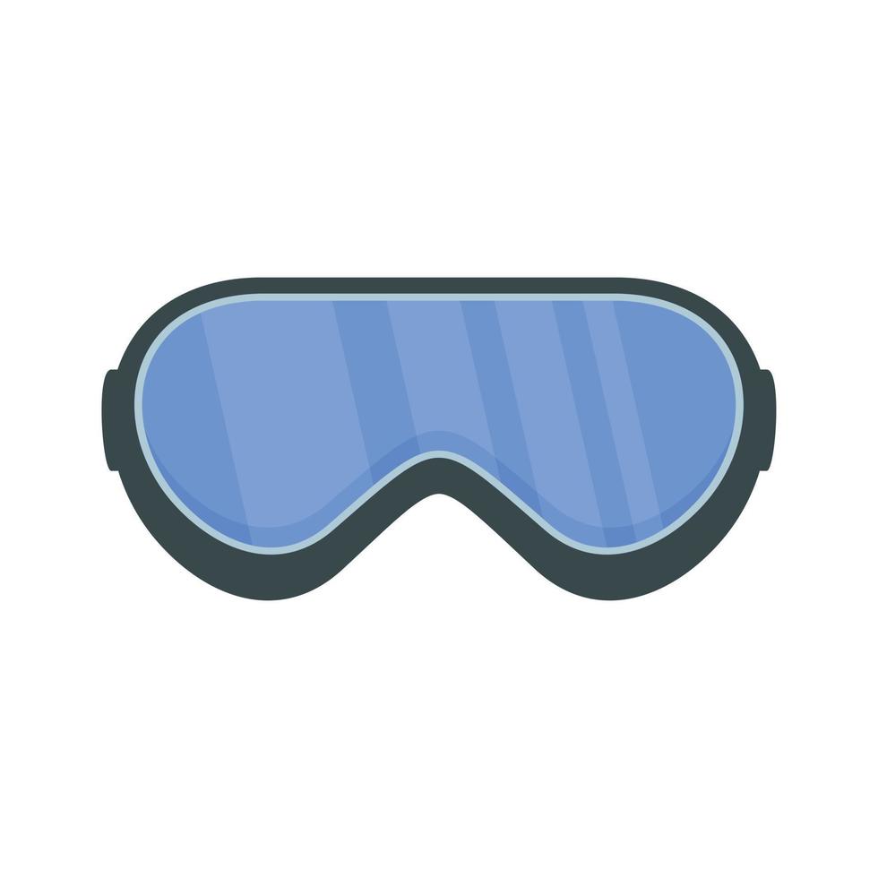 Protect goggles icon, flat style vector