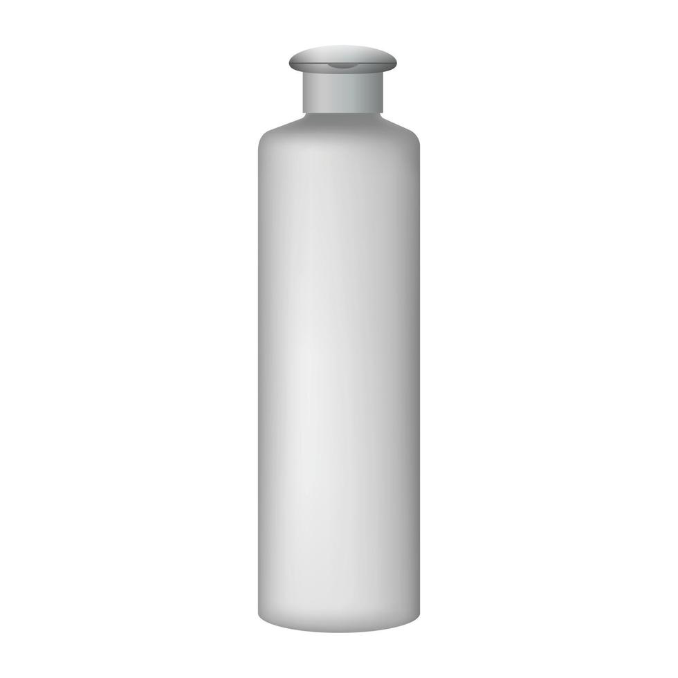 Conditioner bottle mockup, realistic style vector