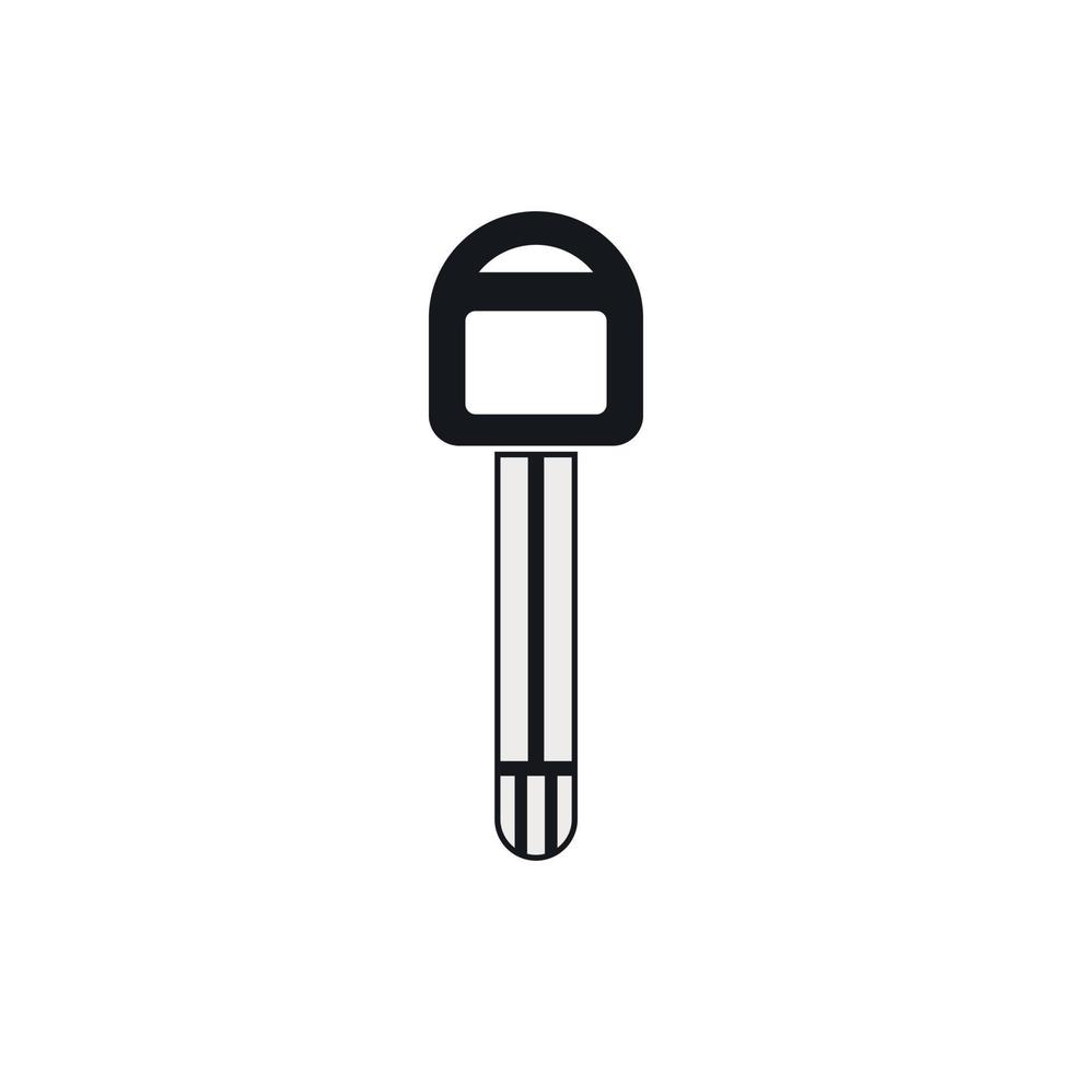 Car key icon, simple style vector