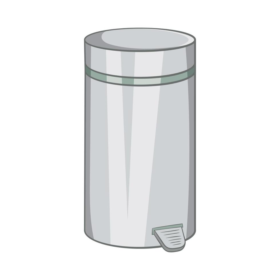 Home trash icon, cartoon style vector