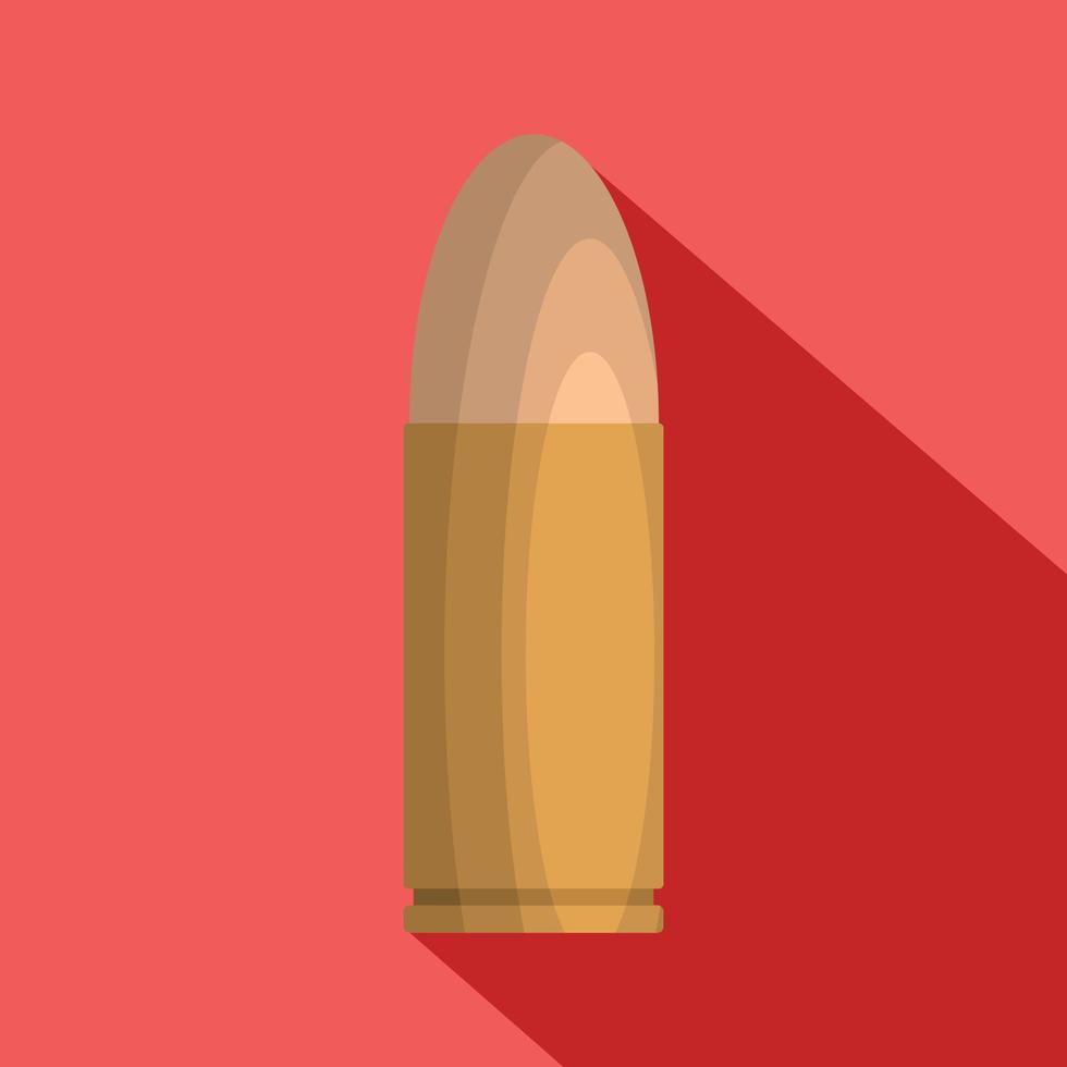 Pistol icon, flat style vector